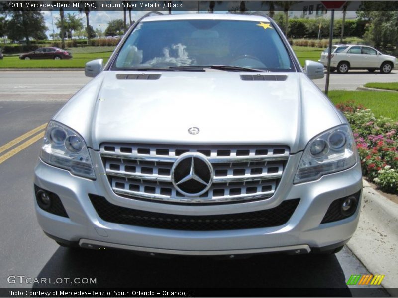 Iridium Silver Metallic / Black 2011 Mercedes-Benz ML 350