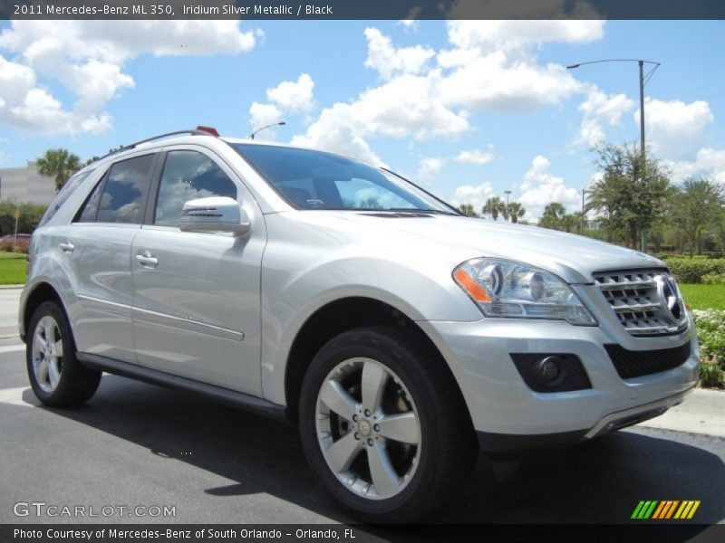 Iridium Silver Metallic / Black 2011 Mercedes-Benz ML 350