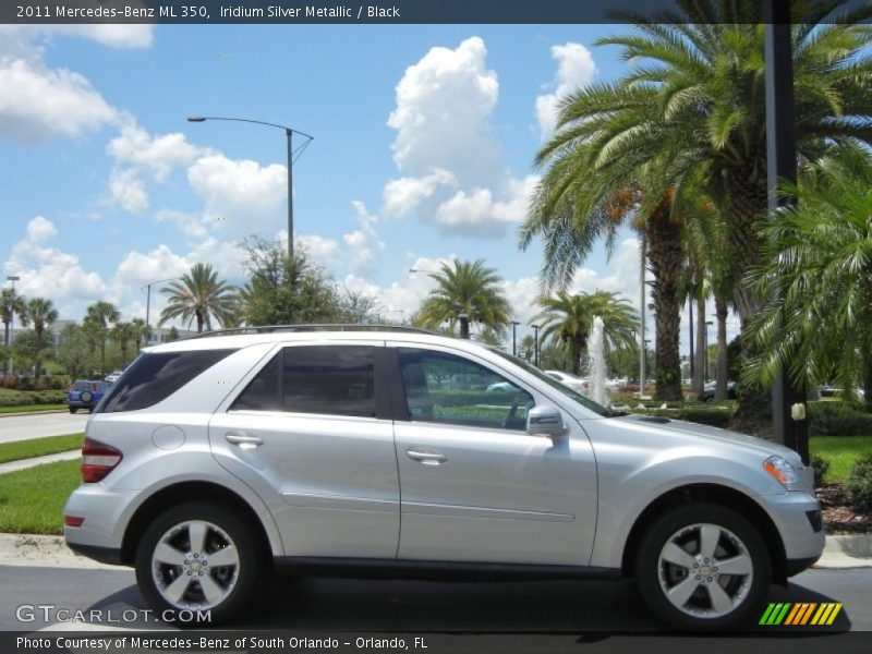 Iridium Silver Metallic / Black 2011 Mercedes-Benz ML 350