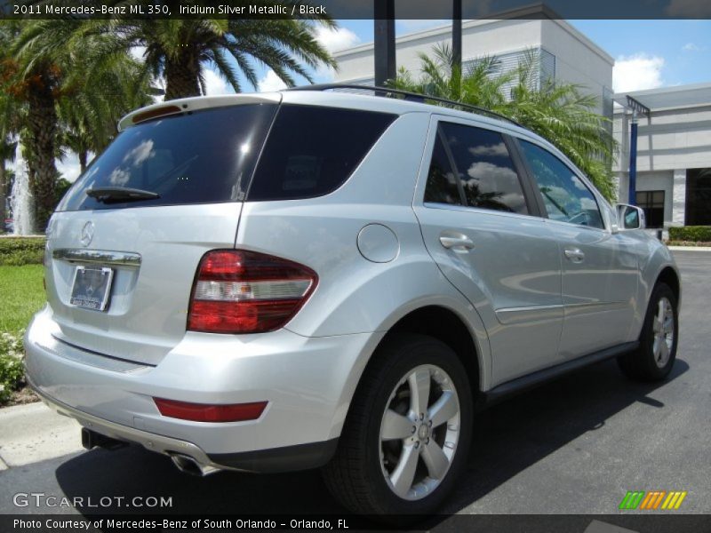 Iridium Silver Metallic / Black 2011 Mercedes-Benz ML 350
