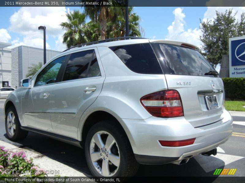 Iridium Silver Metallic / Black 2011 Mercedes-Benz ML 350