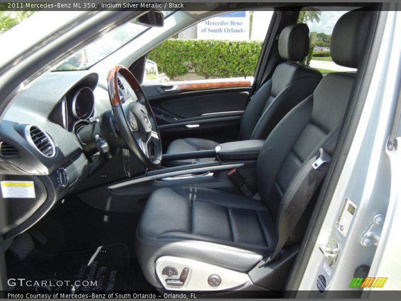 Iridium Silver Metallic / Black 2011 Mercedes-Benz ML 350