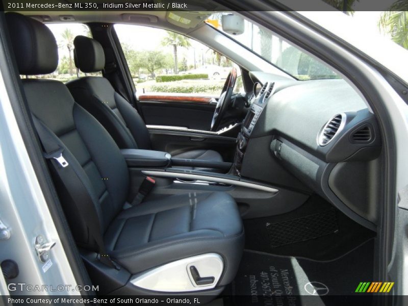 Iridium Silver Metallic / Black 2011 Mercedes-Benz ML 350