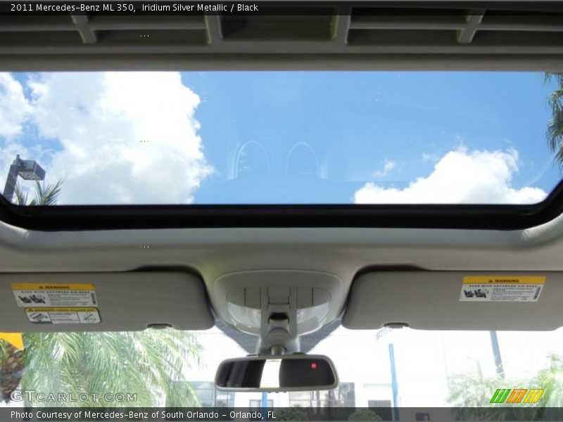 Iridium Silver Metallic / Black 2011 Mercedes-Benz ML 350