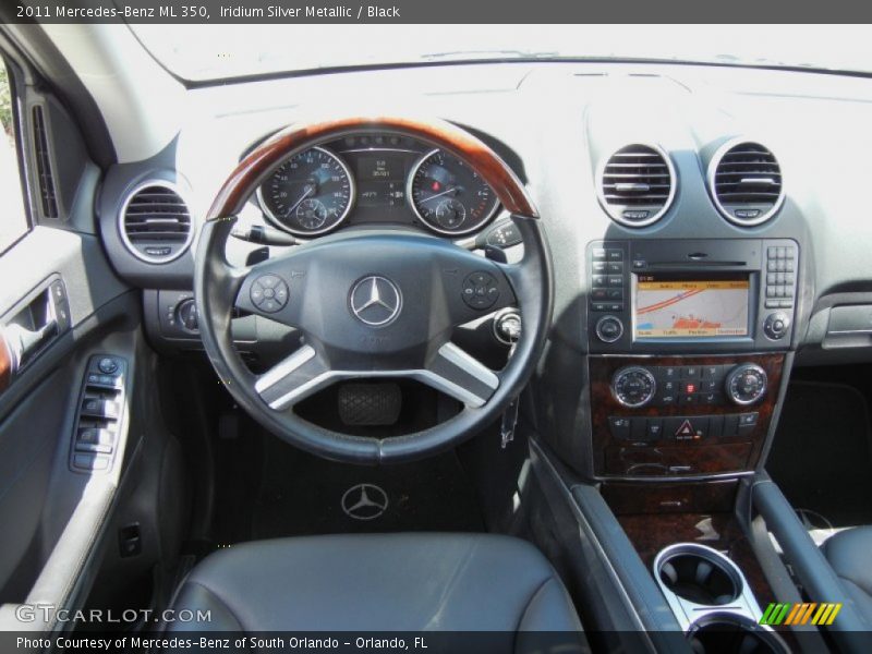 Iridium Silver Metallic / Black 2011 Mercedes-Benz ML 350