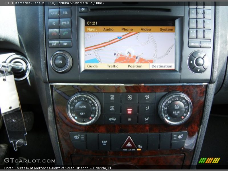 Iridium Silver Metallic / Black 2011 Mercedes-Benz ML 350