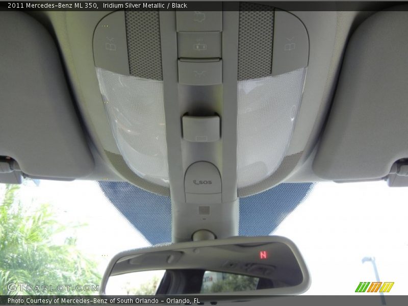 Iridium Silver Metallic / Black 2011 Mercedes-Benz ML 350