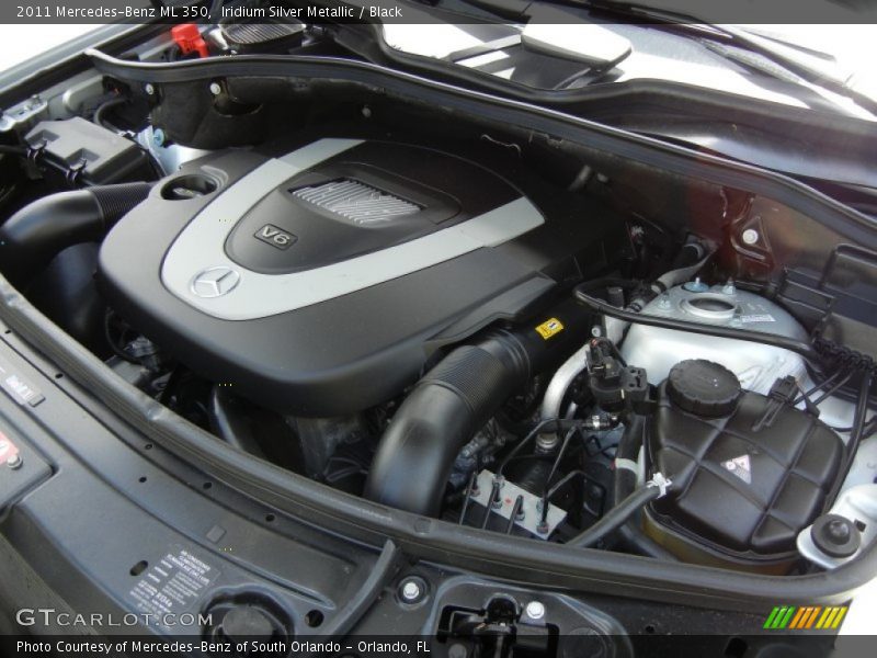 Iridium Silver Metallic / Black 2011 Mercedes-Benz ML 350