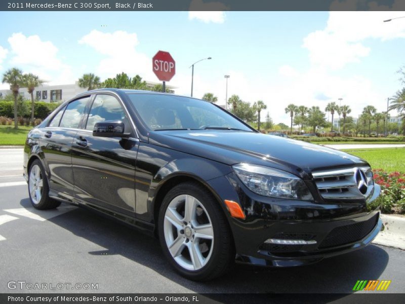 Black / Black 2011 Mercedes-Benz C 300 Sport