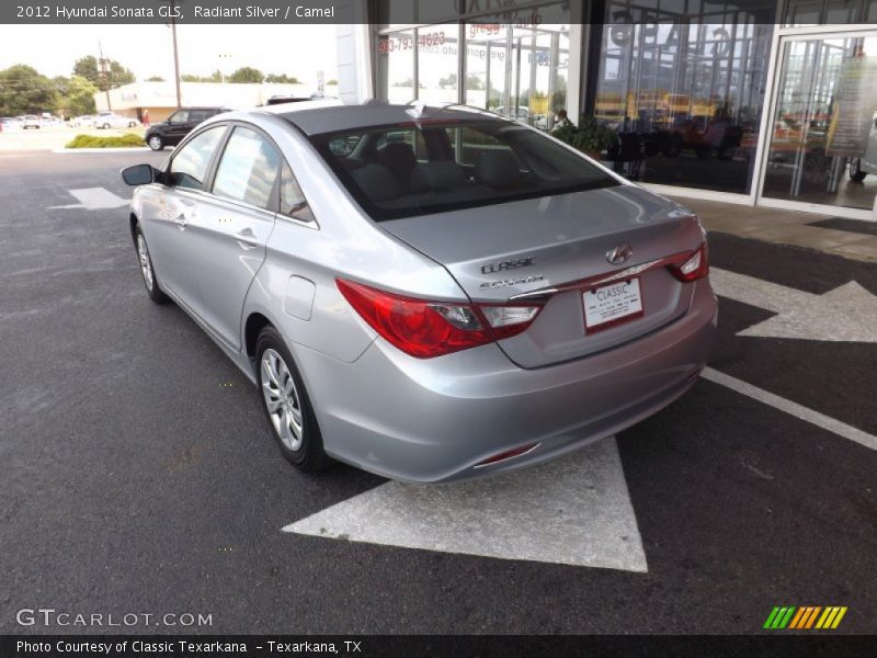 Radiant Silver / Camel 2012 Hyundai Sonata GLS