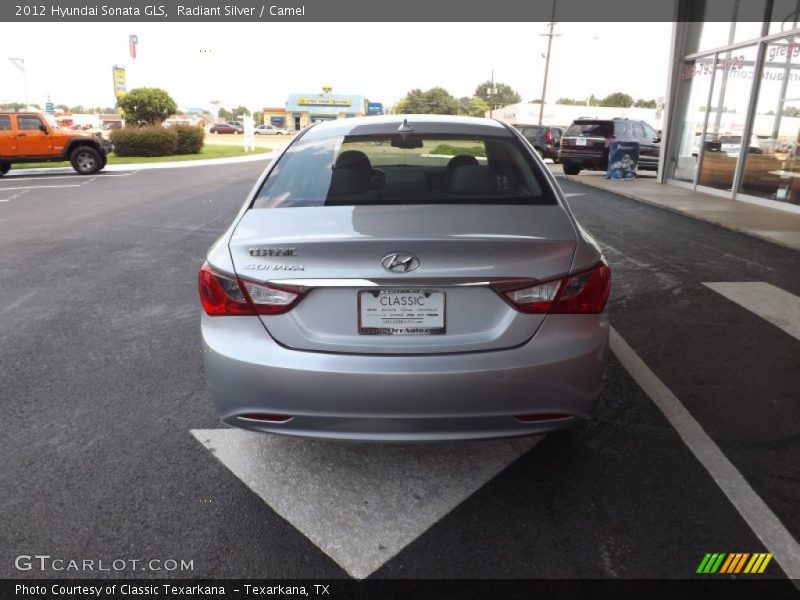 Radiant Silver / Camel 2012 Hyundai Sonata GLS