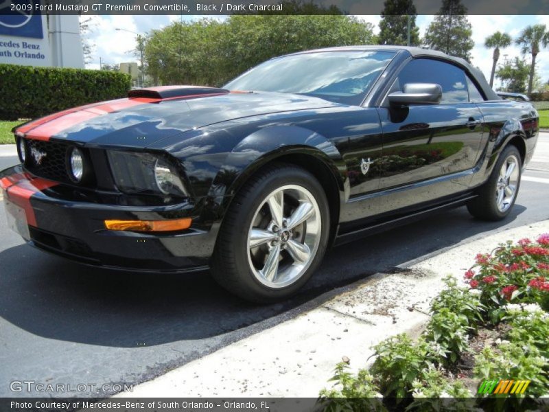 Black / Dark Charcoal 2009 Ford Mustang GT Premium Convertible