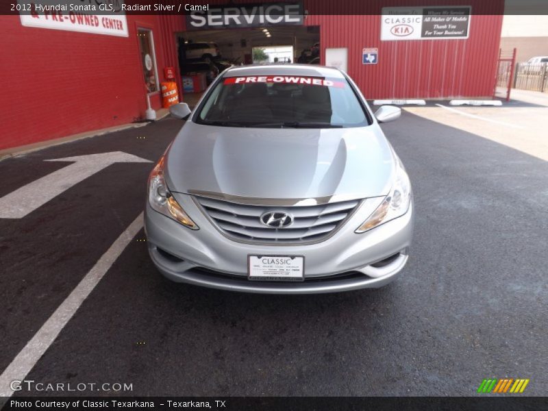 Radiant Silver / Camel 2012 Hyundai Sonata GLS