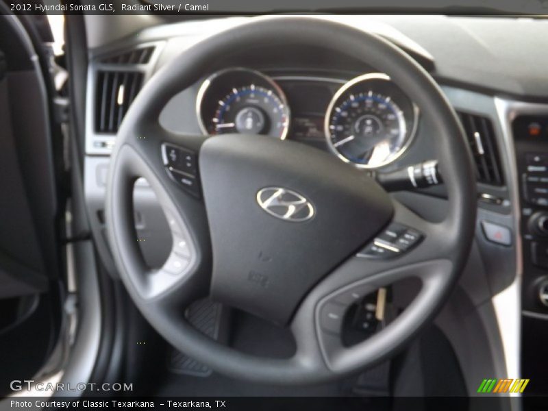 Radiant Silver / Camel 2012 Hyundai Sonata GLS