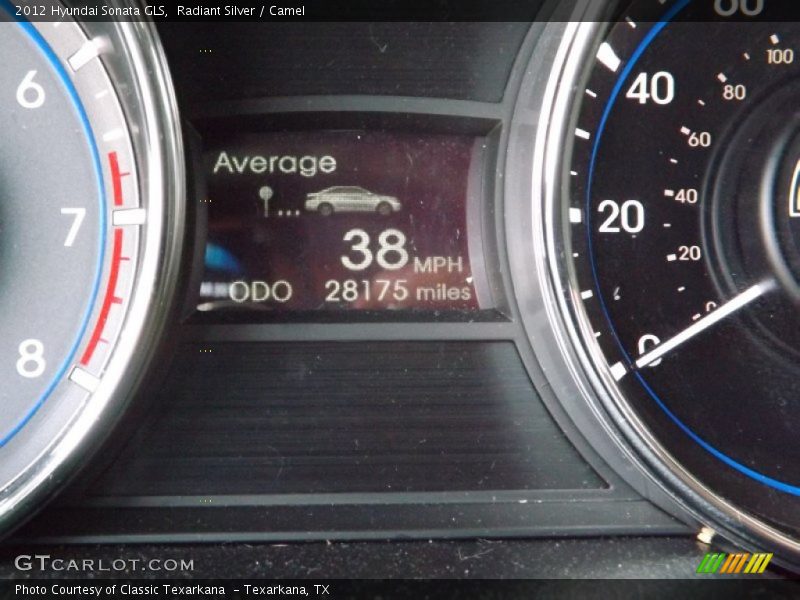 Radiant Silver / Camel 2012 Hyundai Sonata GLS