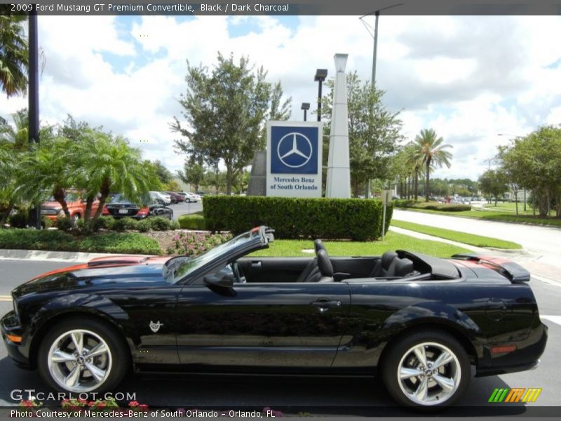 Black / Dark Charcoal 2009 Ford Mustang GT Premium Convertible