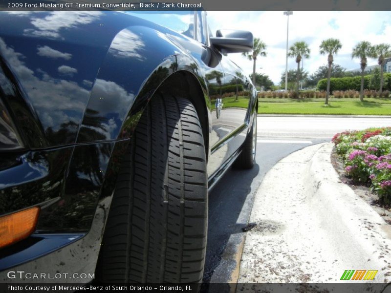 Black / Dark Charcoal 2009 Ford Mustang GT Premium Convertible