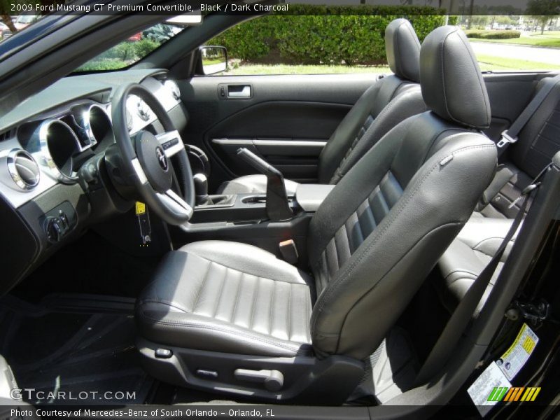 Black / Dark Charcoal 2009 Ford Mustang GT Premium Convertible