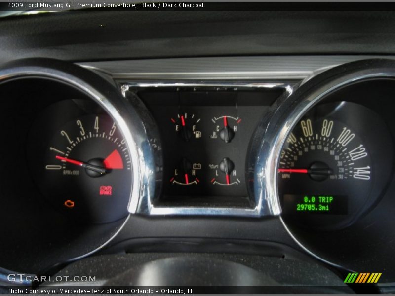 Black / Dark Charcoal 2009 Ford Mustang GT Premium Convertible