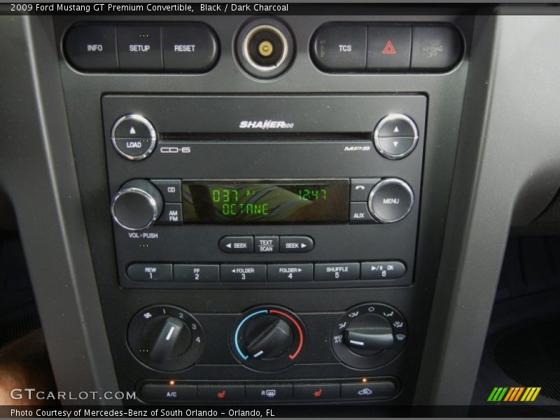 Black / Dark Charcoal 2009 Ford Mustang GT Premium Convertible