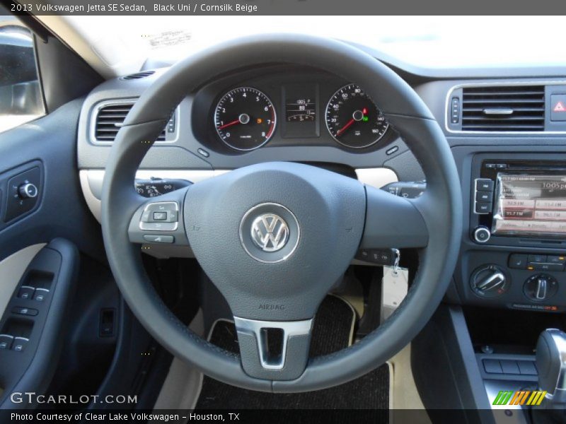 Black Uni / Cornsilk Beige 2013 Volkswagen Jetta SE Sedan