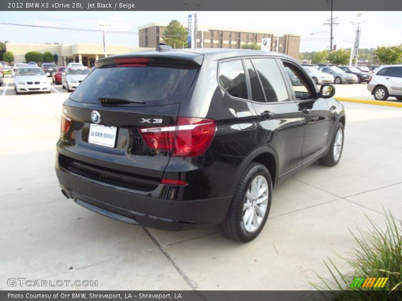 Jet Black / Beige 2012 BMW X3 xDrive 28i