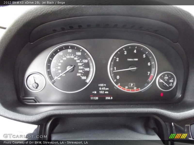 Jet Black / Beige 2012 BMW X3 xDrive 28i