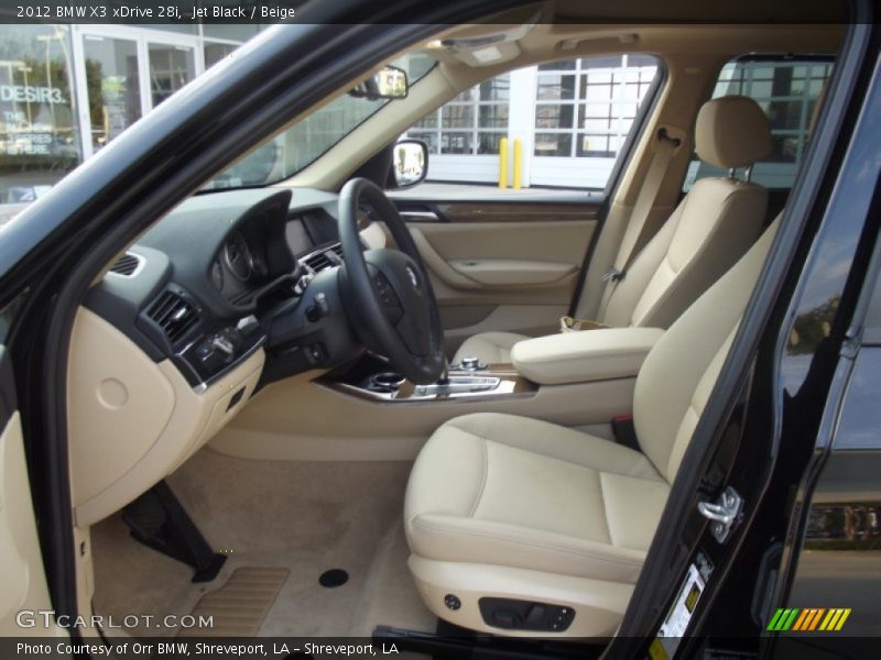 Jet Black / Beige 2012 BMW X3 xDrive 28i