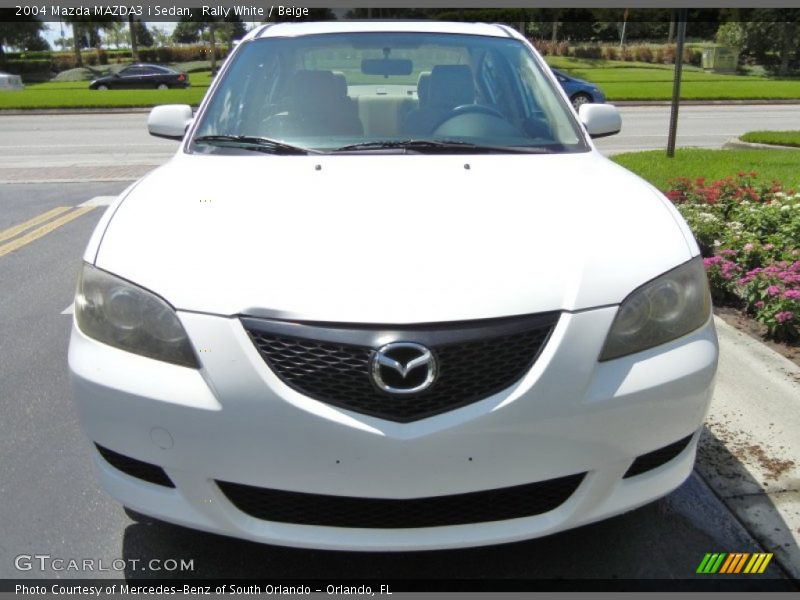 Rally White / Beige 2004 Mazda MAZDA3 i Sedan