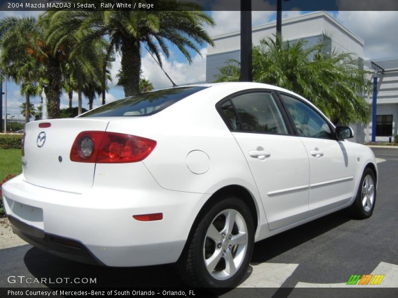 Rally White / Beige 2004 Mazda MAZDA3 i Sedan