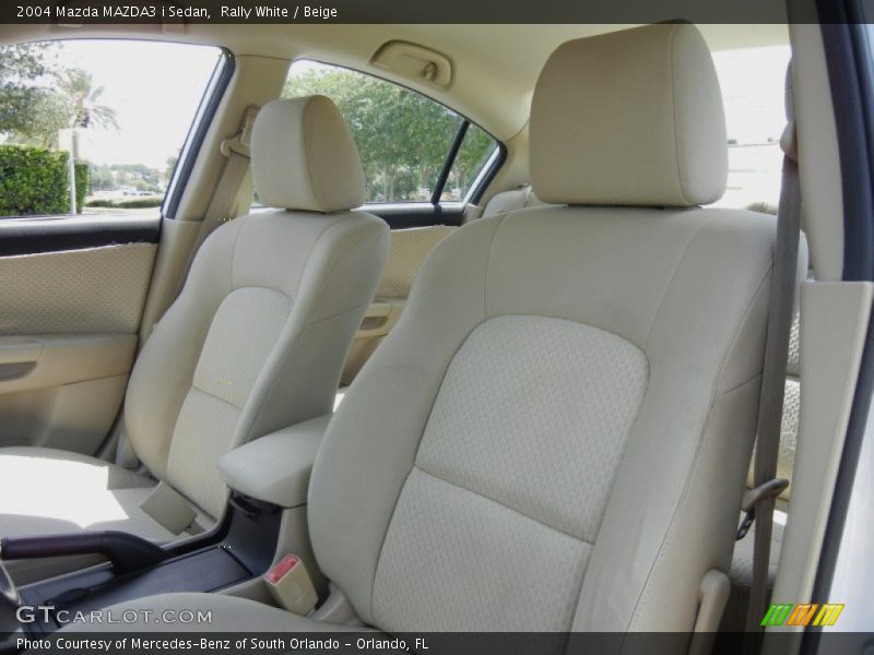 Rally White / Beige 2004 Mazda MAZDA3 i Sedan