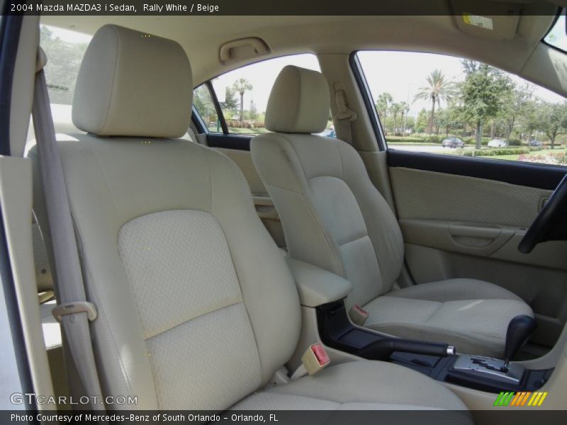 Rally White / Beige 2004 Mazda MAZDA3 i Sedan