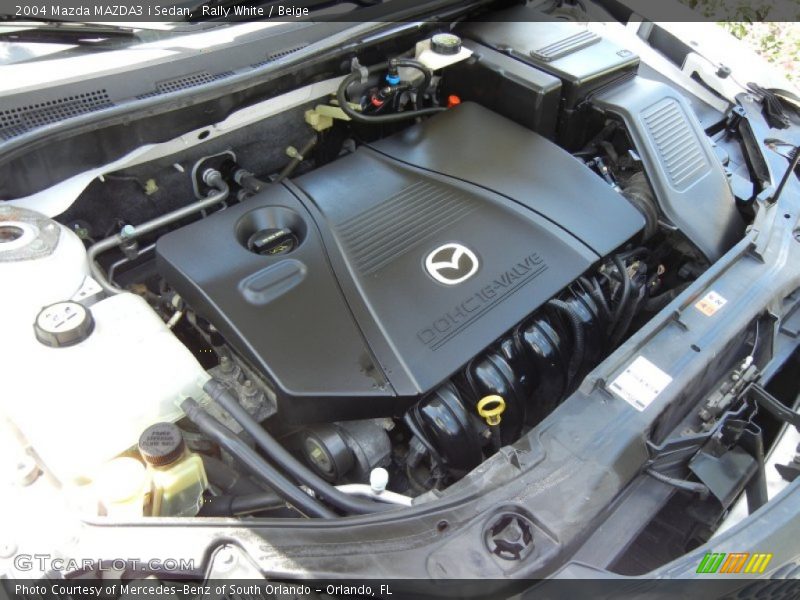 Rally White / Beige 2004 Mazda MAZDA3 i Sedan