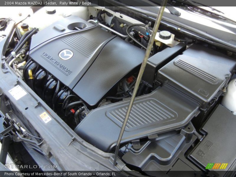 Rally White / Beige 2004 Mazda MAZDA3 i Sedan