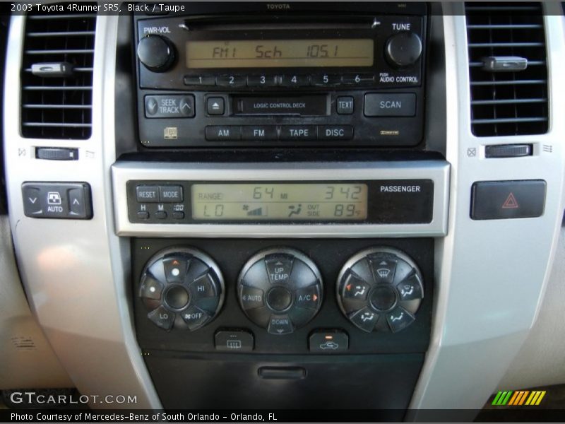 Black / Taupe 2003 Toyota 4Runner SR5