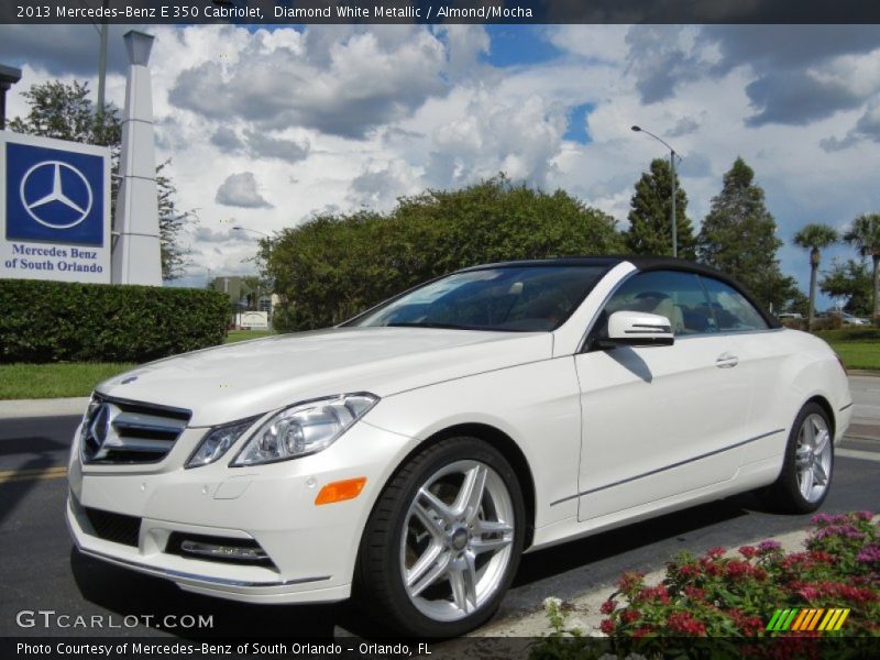 Diamond White Metallic / Almond/Mocha 2013 Mercedes-Benz E 350 Cabriolet