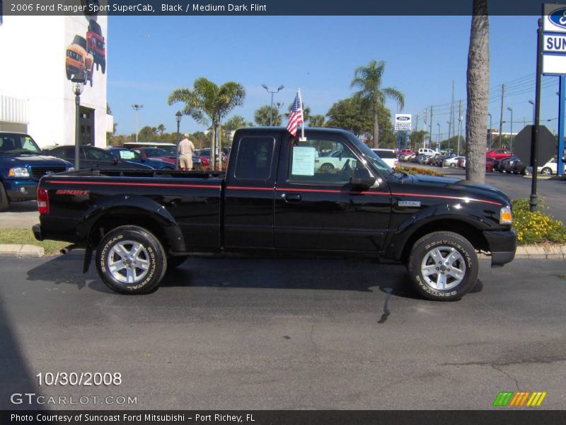 Black / Medium Dark Flint 2006 Ford Ranger Sport SuperCab