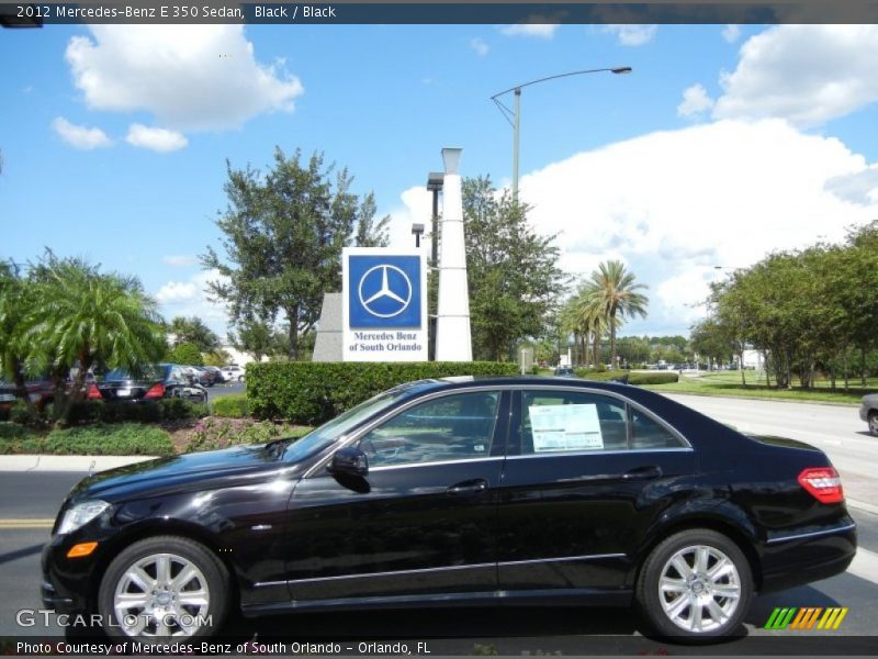 Black / Black 2012 Mercedes-Benz E 350 Sedan