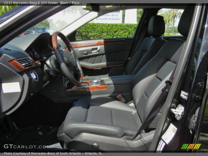 2012 E 350 Sedan Black Interior