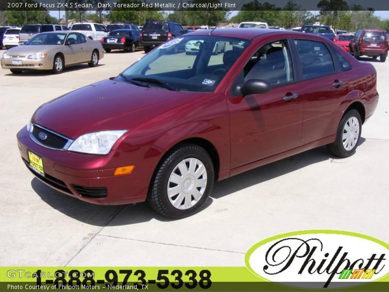 Dark Toreador Red Metallic / Charcoal/Light Flint 2007 Ford Focus ZX4 S Sedan