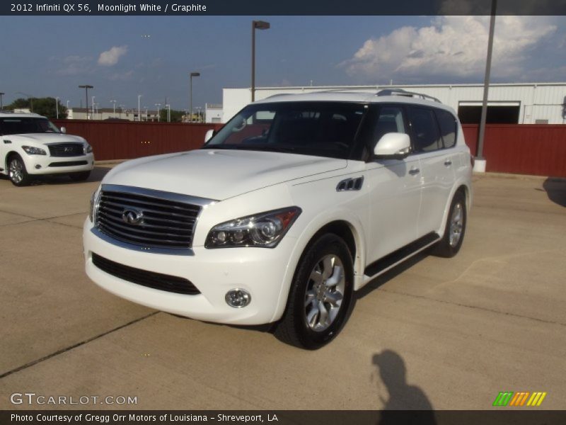 Moonlight White / Graphite 2012 Infiniti QX 56