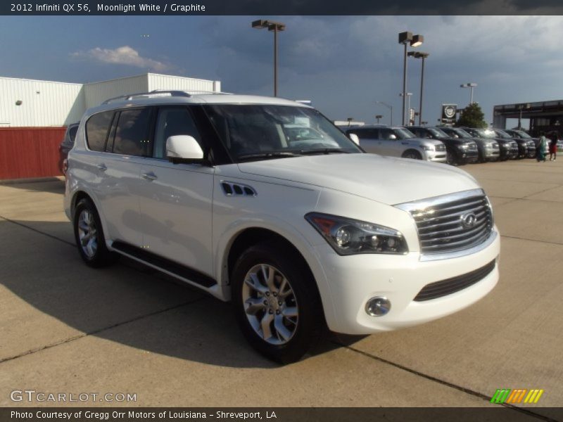 Moonlight White / Graphite 2012 Infiniti QX 56