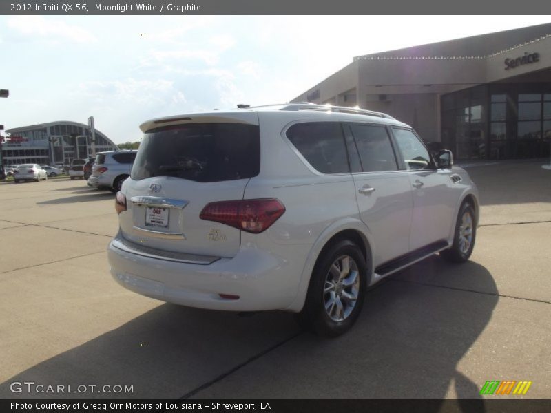 Moonlight White / Graphite 2012 Infiniti QX 56