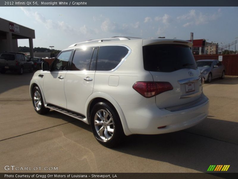 Moonlight White / Graphite 2012 Infiniti QX 56