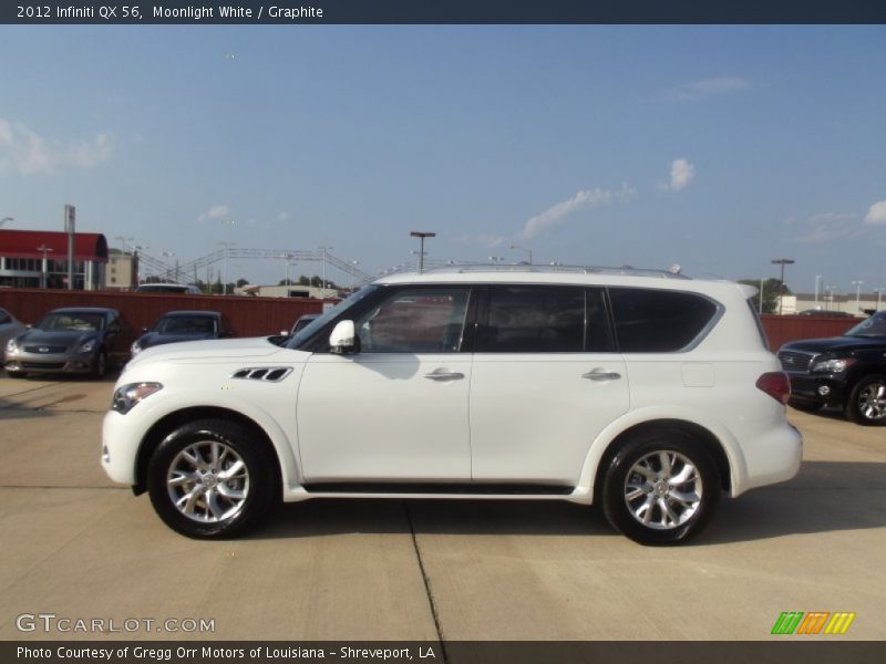 Moonlight White / Graphite 2012 Infiniti QX 56