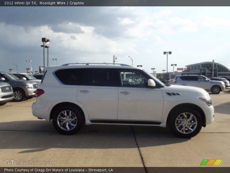 Moonlight White / Graphite 2012 Infiniti QX 56