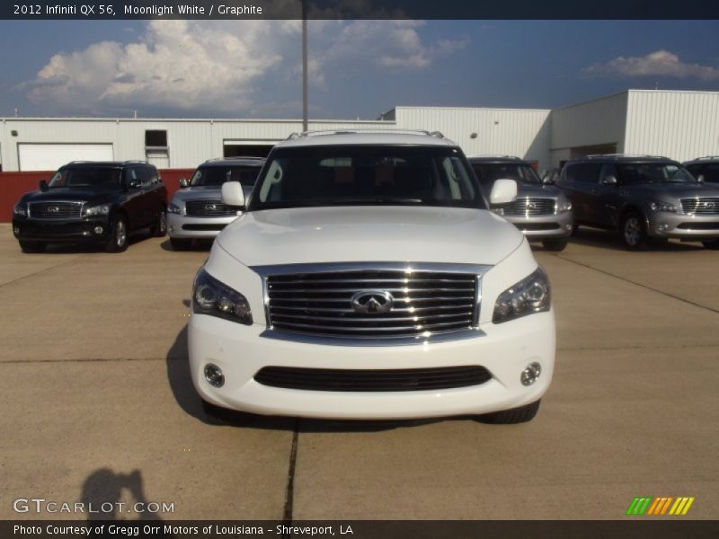 Moonlight White / Graphite 2012 Infiniti QX 56