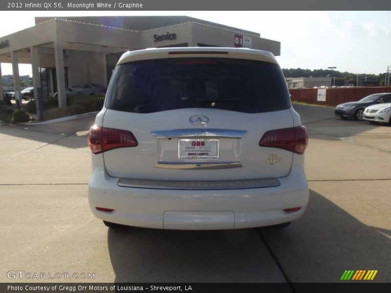 Moonlight White / Graphite 2012 Infiniti QX 56