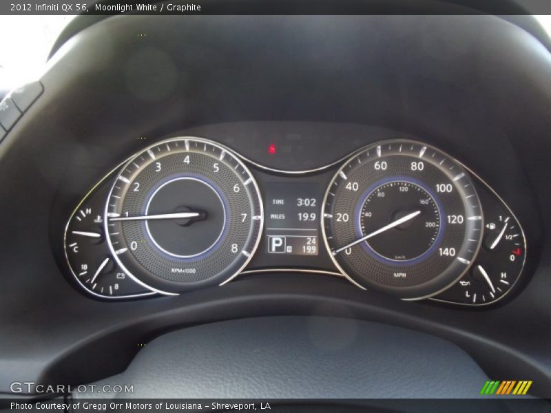 Moonlight White / Graphite 2012 Infiniti QX 56