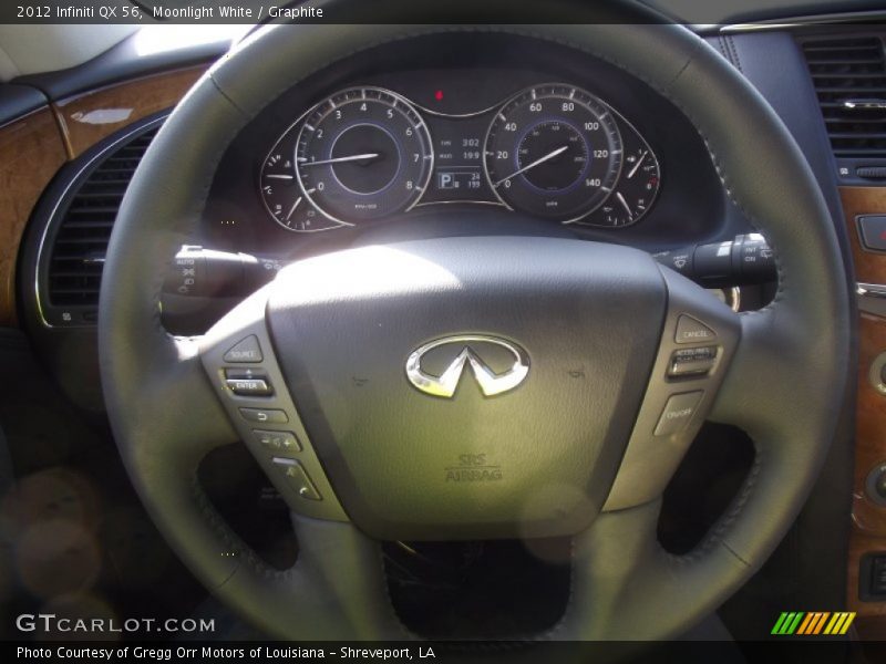 Moonlight White / Graphite 2012 Infiniti QX 56